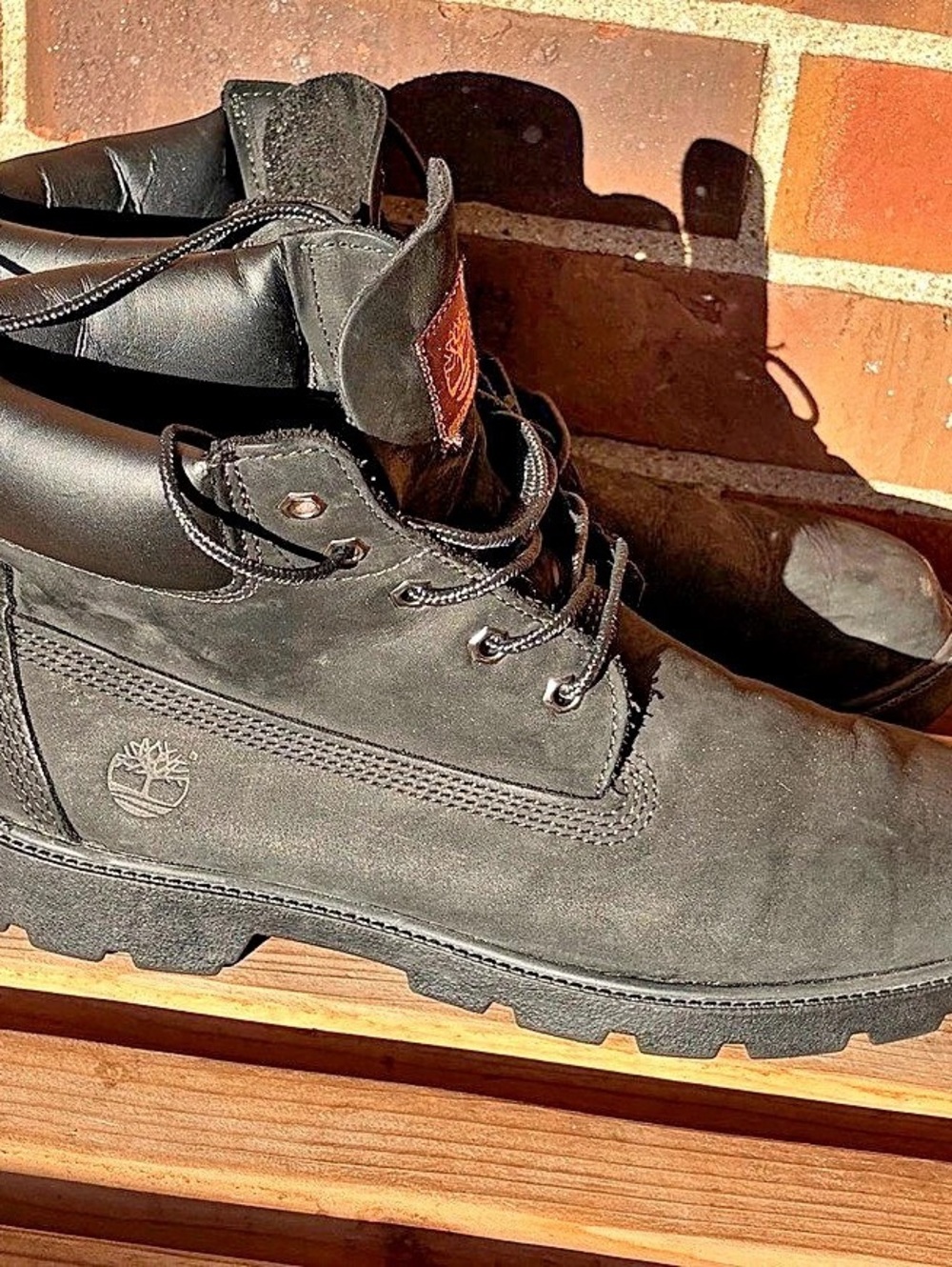 Timberland 6-Inch Premium Waterproof Boot Black Boots US 6.5 - Picture 2 of 6